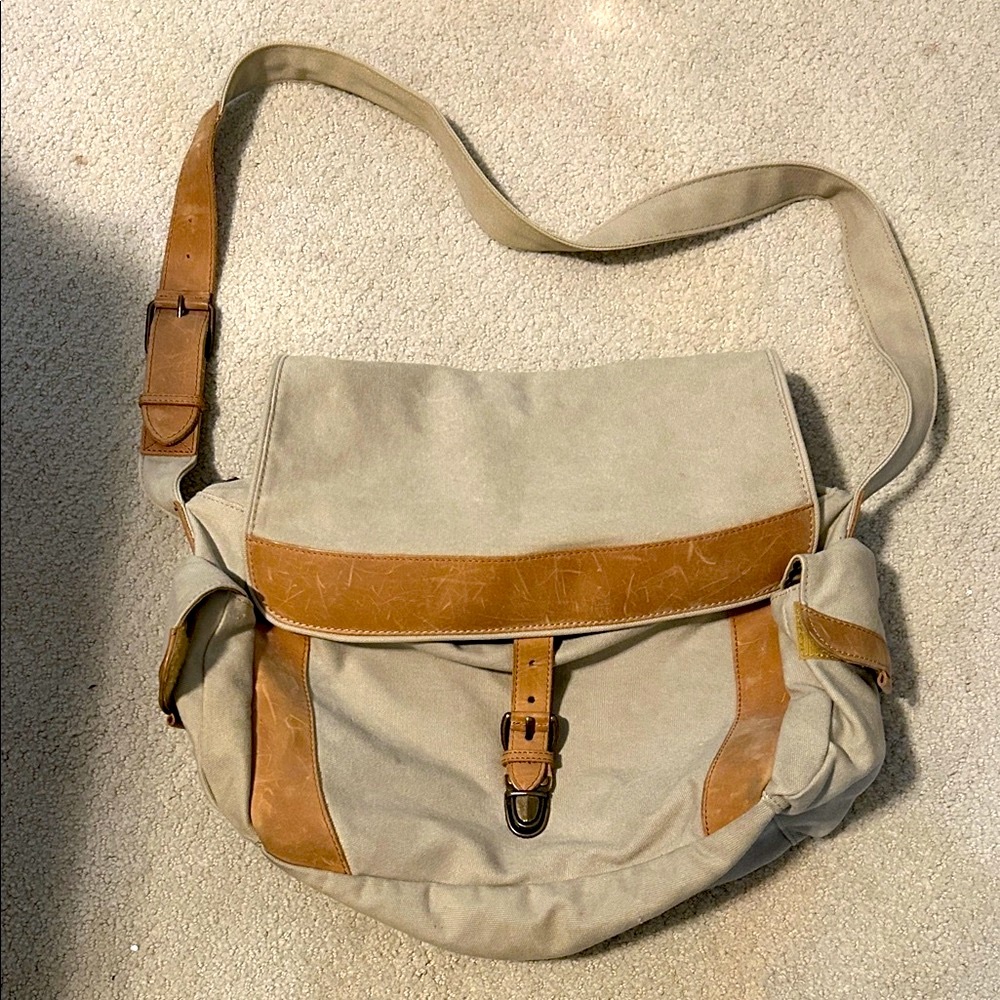 Vintage LL Bean Canvas Messenger Bag